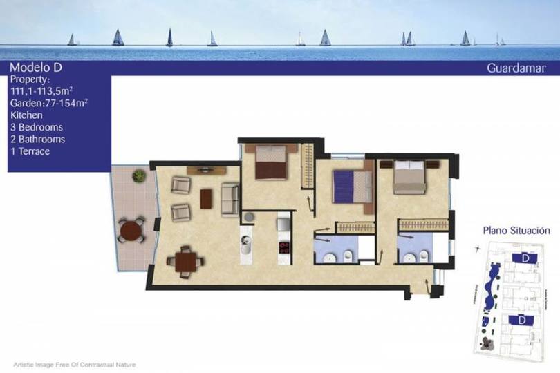Guardamar del Segura,Alicante,España,3 Bedrooms Bedrooms,2 BathroomsBathrooms,Pisos,10236