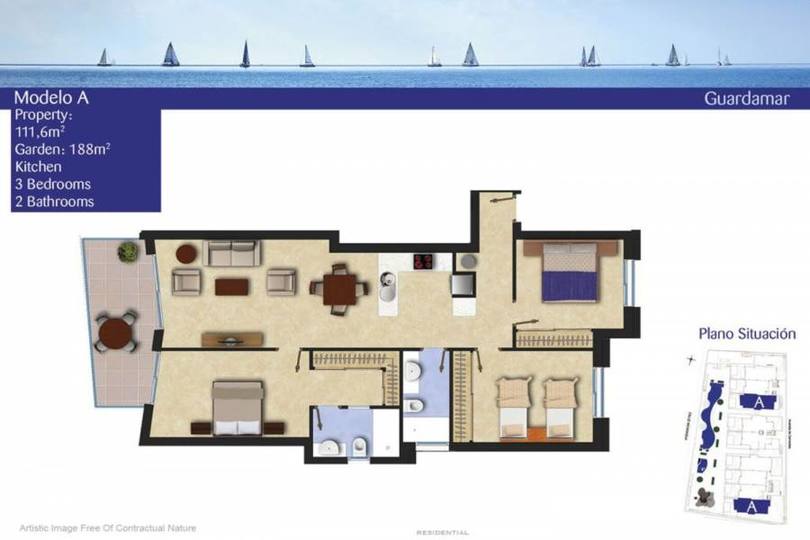 Guardamar del Segura,Alicante,España,3 Bedrooms Bedrooms,2 BathroomsBathrooms,Pisos,10236