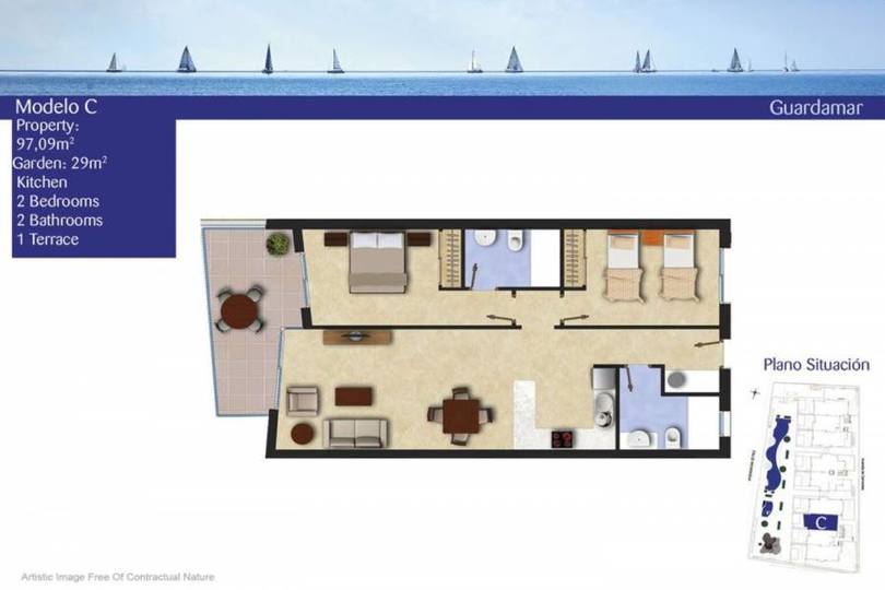 Guardamar del Segura,Alicante,España,3 Bedrooms Bedrooms,2 BathroomsBathrooms,Pisos,10236
