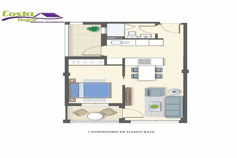 Torrevieja,Alicante,España,1 Dormitorio Bedrooms,1 BañoBathrooms,Pisos,10249