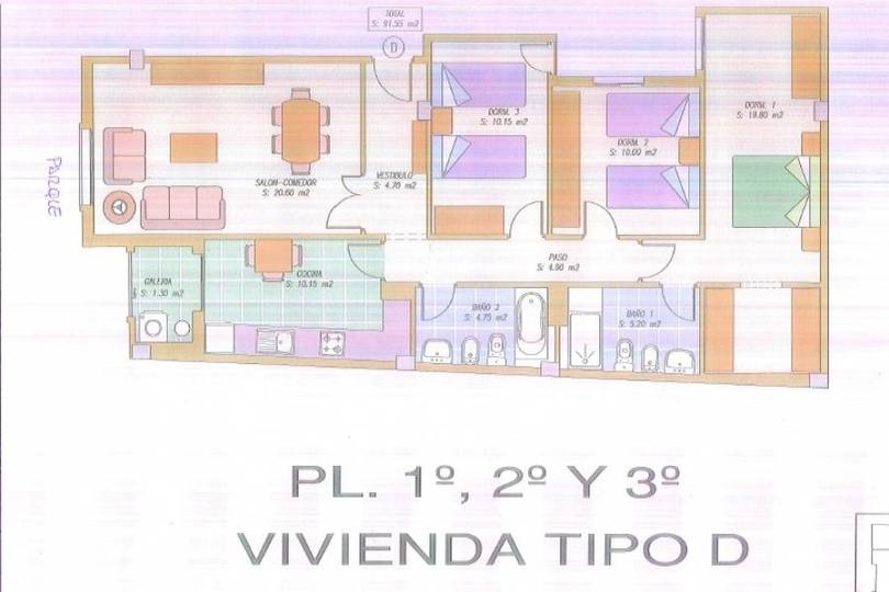 Elche,Alicante,España,3 Bedrooms Bedrooms,2 BathroomsBathrooms,Pisos,12542