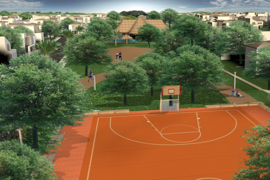 El desarrollo contara con una cancha de usos múltiples deportivos