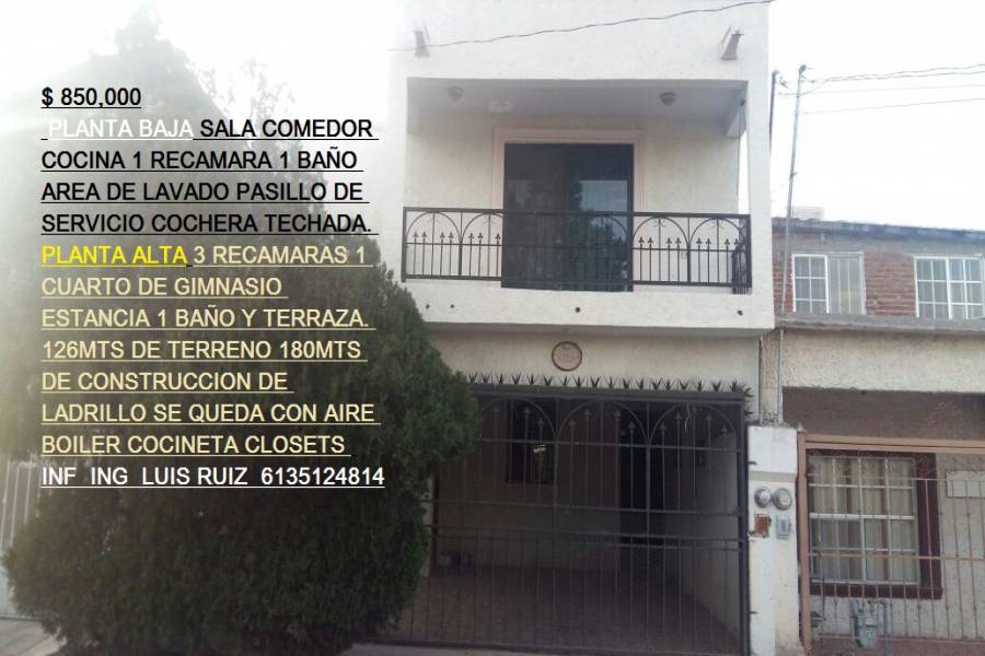 Chihuahua,Chihuahua,México,4 Habitaciones Habitaciones,2 BañosBaños,Casas,2,2906
