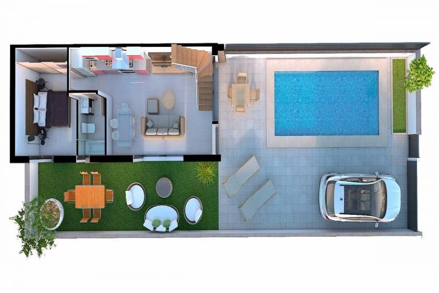 Santa Pola,Alicante,España,2 Bedrooms Bedrooms,2 BathroomsBathrooms,Bungalow,22486