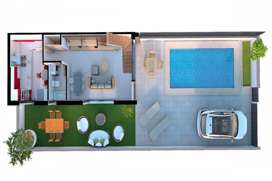 Santa Pola,Alicante,España,2 Bedrooms Bedrooms,2 BathroomsBathrooms,Bungalow,22487