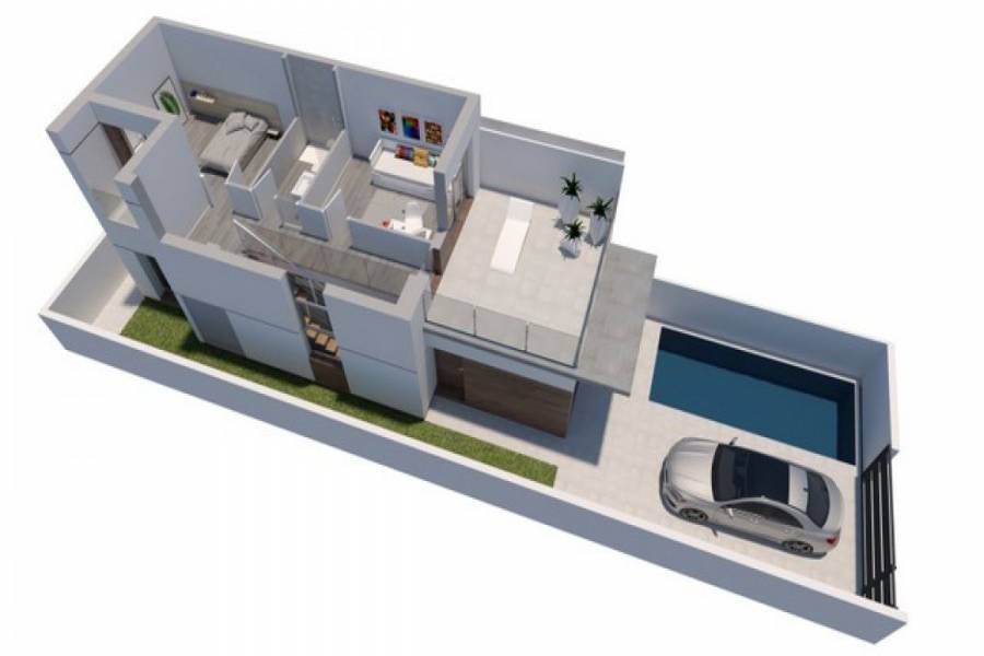 Daya Vieja,Alicante,España,3 Bedrooms Bedrooms,2 BathroomsBathrooms,Bungalow,24865