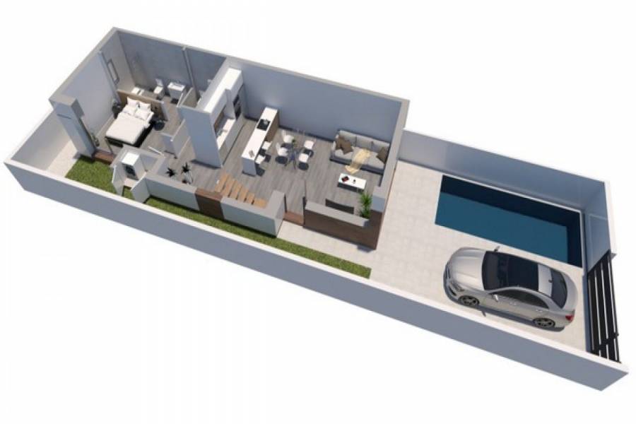 Daya Vieja,Alicante,España,3 Bedrooms Bedrooms,2 BathroomsBathrooms,Bungalow,24865