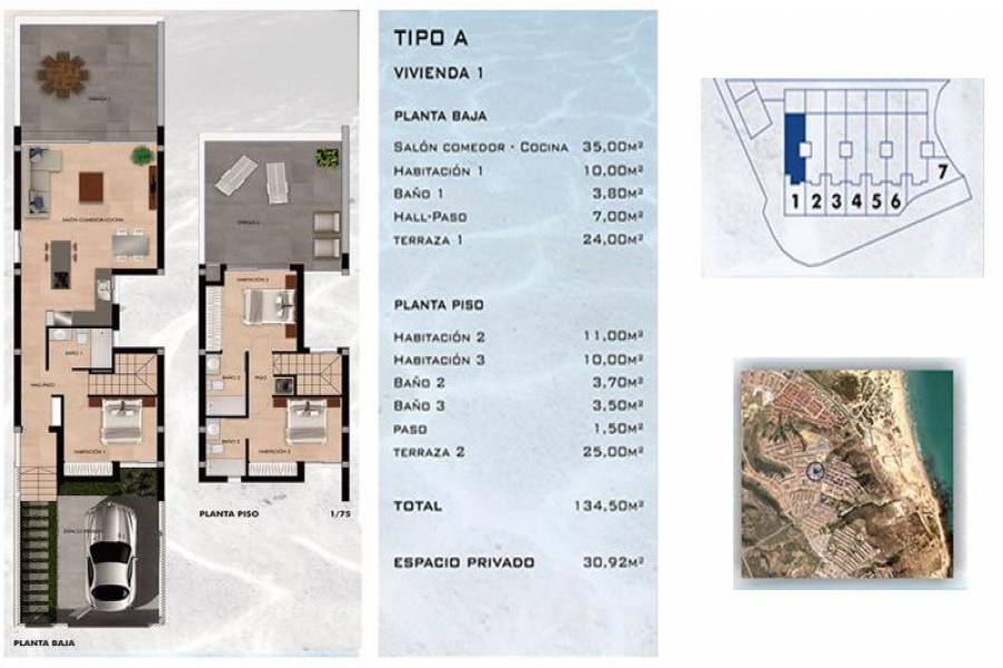 Gran alacant,Alicante,España,2 Bedrooms Bedrooms,2 BathroomsBathrooms,Bungalow,25343