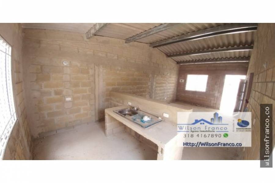 Turbaco,Bolivar,Colombia,2 Bedrooms Bedrooms,1 BañoBathrooms,Casas,3354