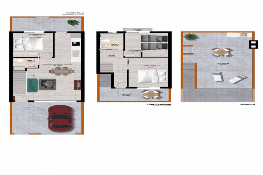 Torrevieja,Alicante,España,3 Bedrooms Bedrooms,2 BathroomsBathrooms,Adosada,34369