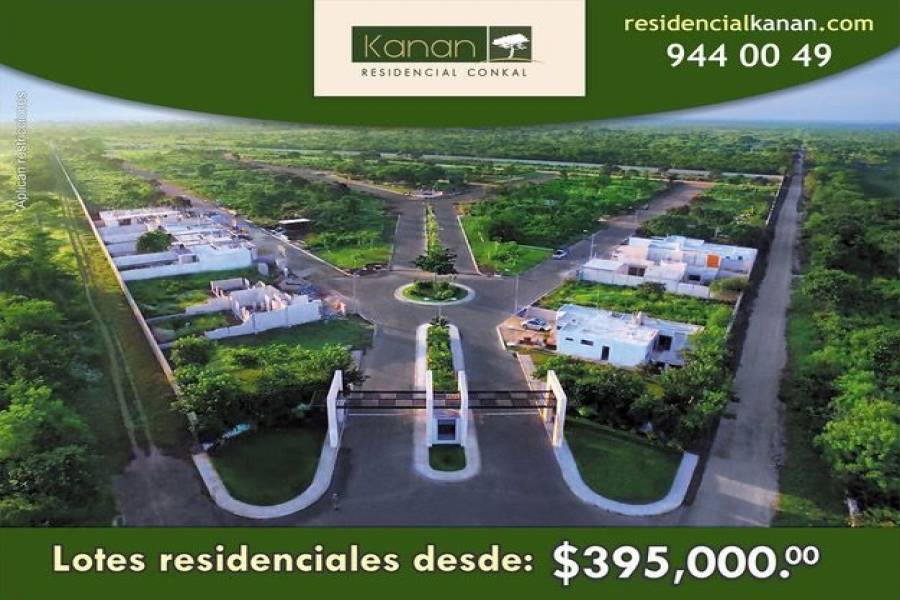 Conkal,Yucatán,Mexico,Lotes-Terrenos,4007