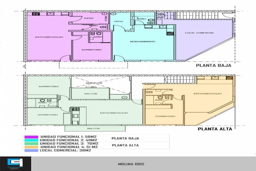 Mataderos, Buenos Aires, Argentina, 2 Bedrooms Bedrooms, ,1 BañoBathrooms,Apartamentos,Venta,MOLINA,1,41316