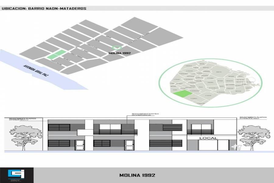 Mataderos, Buenos Aires, Argentina, 2 Bedrooms Bedrooms, ,1 BañoBathrooms,Apartamentos,Venta,MOLINA,1,41316