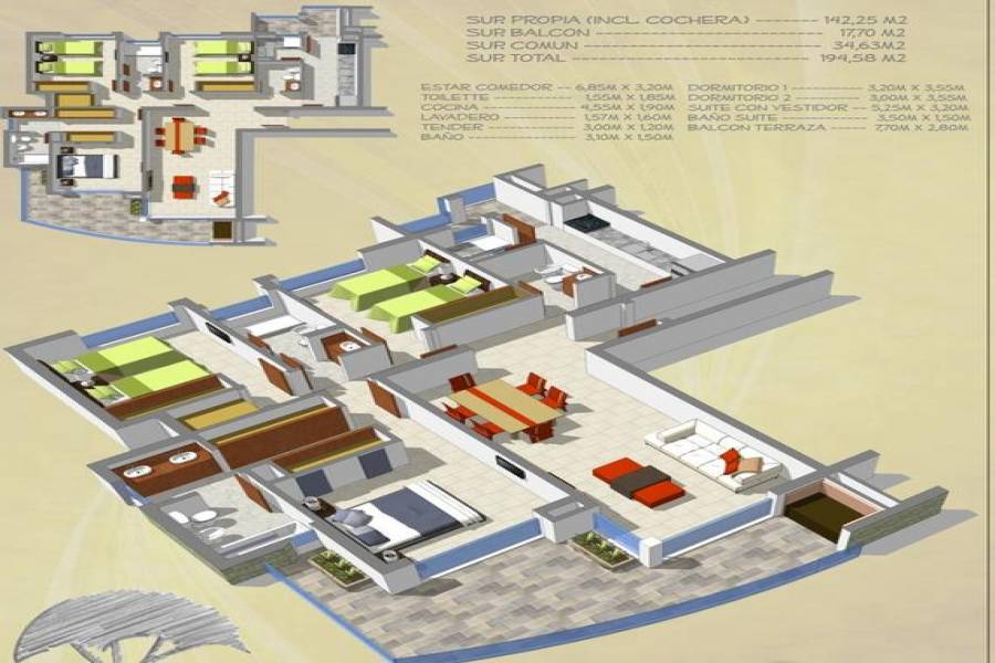 Maldonado, Uruguay, 3 Bedrooms Bedrooms, ,2 BathroomsBathrooms,Apartamentos,Venta,41357