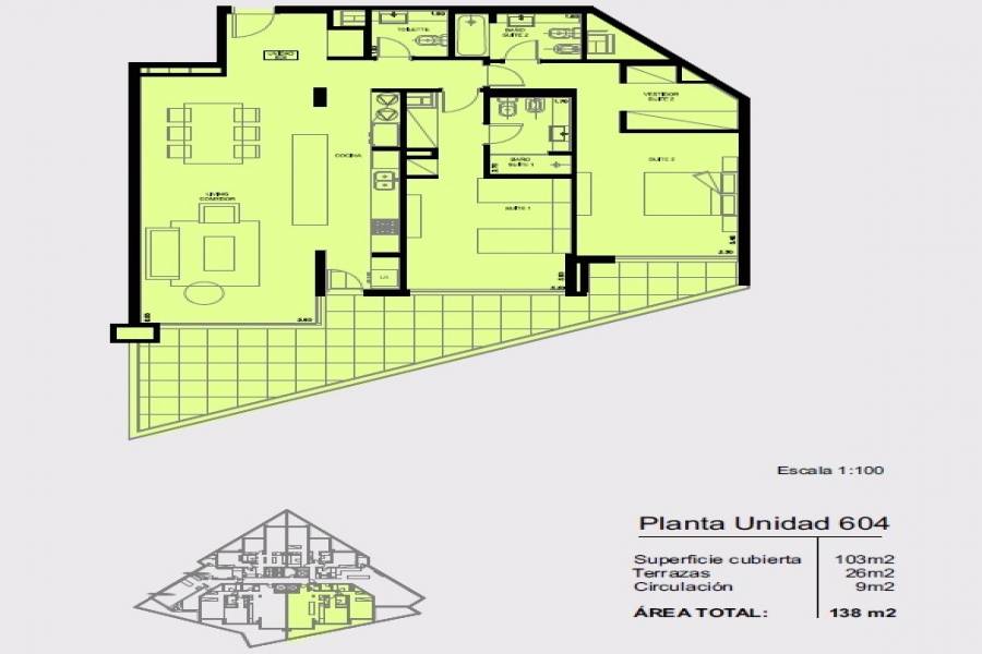 Punta del Este, Maldonado, Uruguay, 2 Bedrooms Bedrooms, ,3 BathroomsBathrooms,Apartamentos,Venta,41746