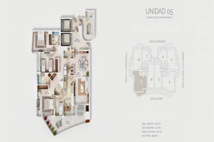 Punta del Este, Maldonado, Uruguay, 3 Bedrooms Bedrooms, ,2 BathroomsBathrooms,Apartamentos,Venta,41792