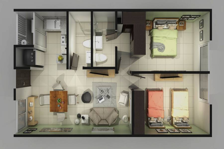 Iztacalco, Estado de Mexico, Mexico, 2 Habitaciones Habitaciones, ,2 BathroomsBathrooms,Apartamentos,Venta,42235