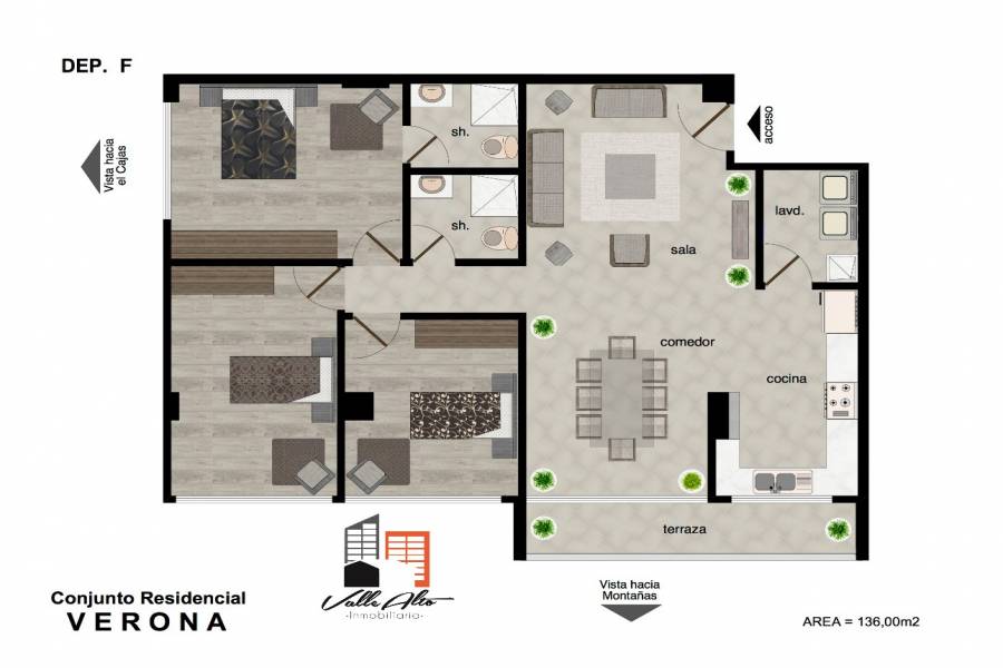 Cuenca, AZUAY, Ecuador, 2 Habitaciones Habitaciones, ,2 BathroomsBathrooms,Apartamentos,Venta,Edificio Verona,Ave. Gral. Escandon,2,42507