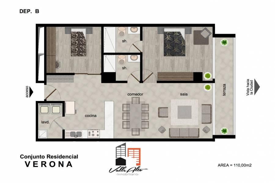 Cuenca, AZUAY, Ecuador, 2 Habitaciones Habitaciones, ,2 BathroomsBathrooms,Apartamentos,Venta,Edificio Verona,Ave. Gral. Escandon,2,42507