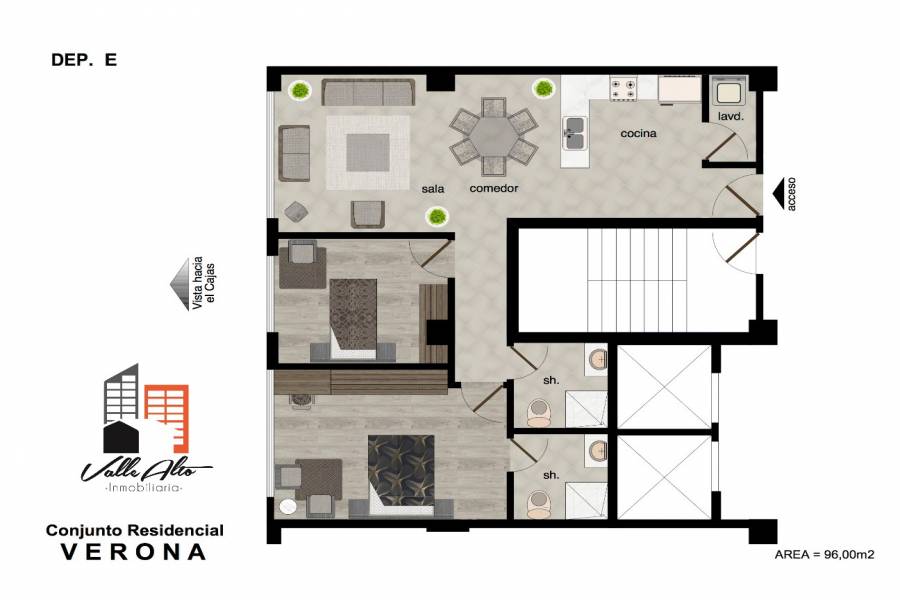 Cuenca, AZUAY, Ecuador, 2 Habitaciones Habitaciones, ,2 BathroomsBathrooms,Apartamentos,Venta,Edificio Verona,Ave. Gral. Escandon,2,42507