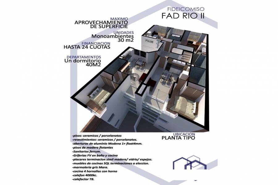 Rosario,Santa Fe,1 Dormitorio Habitaciones,1 BañoBaños,Departamentos,FAD RIO II,Rio de Janeiro,1418