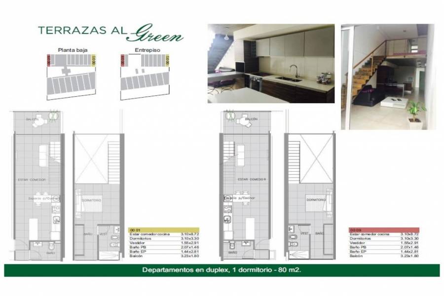 Rosario,Santa Fe,3 Habitaciones Habitaciones,2 BañosBaños,Departamentos,Torre Green Norte,Av. Eva Peron,3,1429