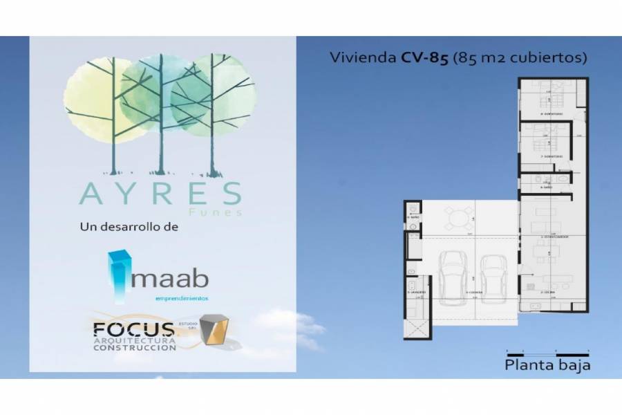 Funes,Santa Fe,2 Habitaciones Habitaciones,1 BañoBaños,Casas,Ayres Funes Barrio Privado,Las Margaritas,1438