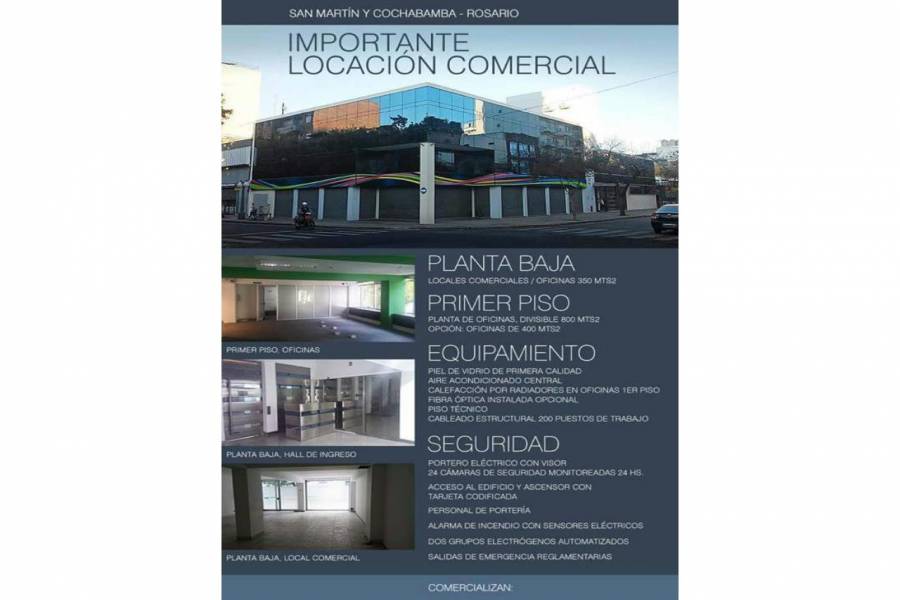 Rosario,Santa Fe,1 BañoBaños,Oficinas,Cochabamba,1,1450