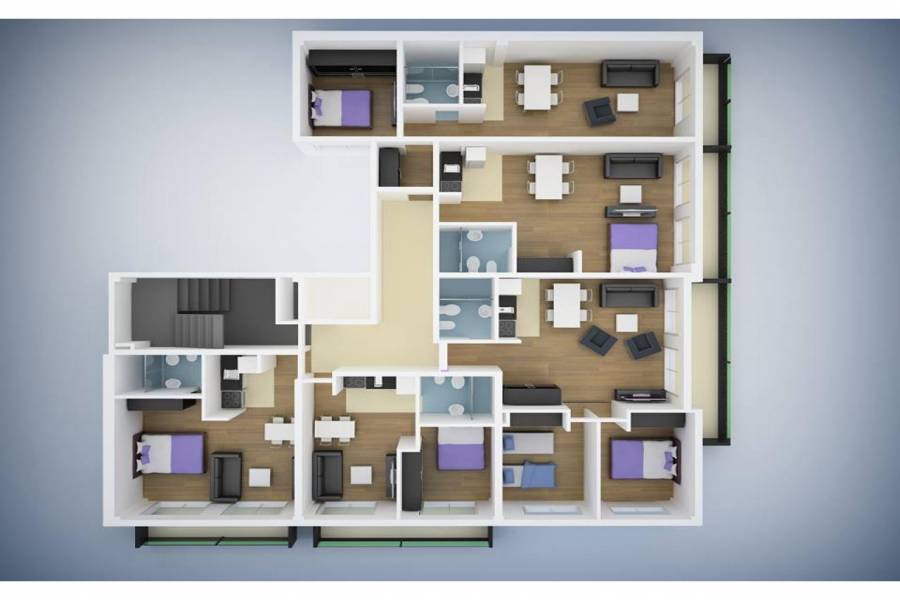 Rosario,Santa Fe,1 Dormitorio Habitaciones,1 BañoBaños,Departamentos,La Internacional 8,San Juan,2,1453