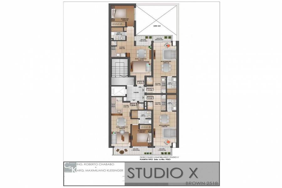 Rosario,Santa Fe,1 BañoBaños,Departamentos,Brown ,4,1461