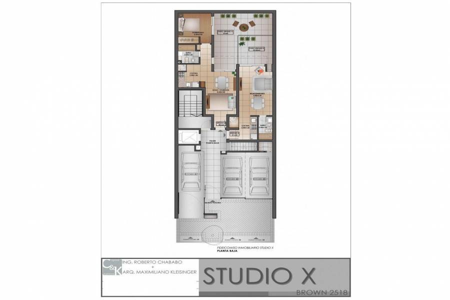 Rosario,Santa Fe,1 BañoBaños,Departamentos,Brown ,4,1461