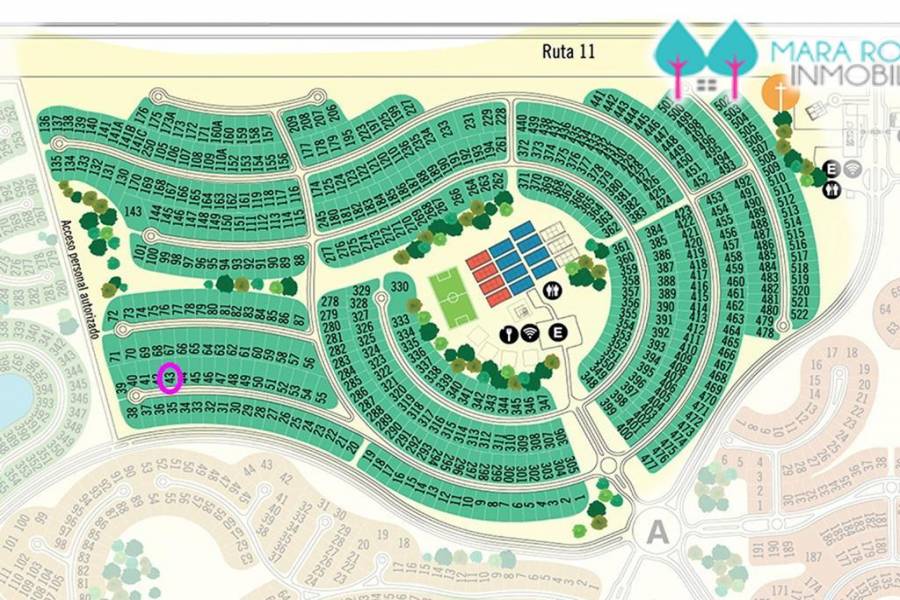Costa Esmeralda,Buenos Aires,Argentina,Lotes-Terrenos,DEPORTIVO 1 LOTE 43,6059