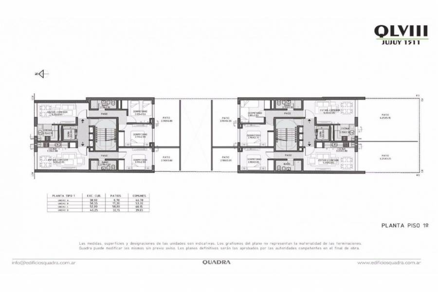 Rosario,Santa Fe,1 Dormitorio Habitaciones,1 BañoBaños,Departamentos,Quadra LVIII,Jujuy,8,1535