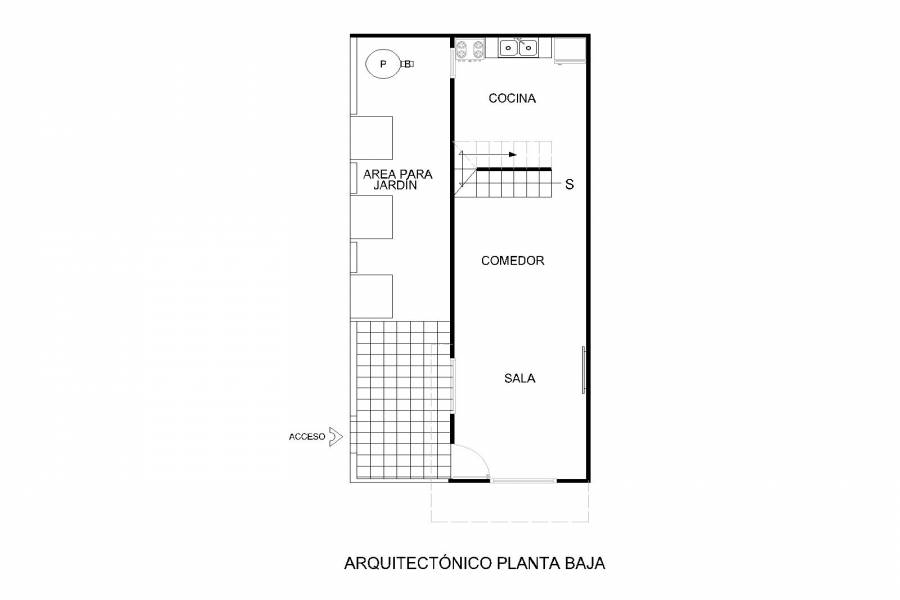 Plano arquitectónico Primer piso