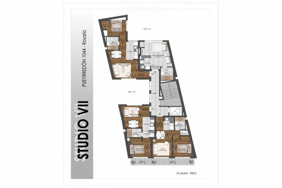 Rosario,Santa Fe,1 Dormitorio Habitaciones,1 BañoBaños,Departamentos,Studio VII,Pueyrredon,2,1562