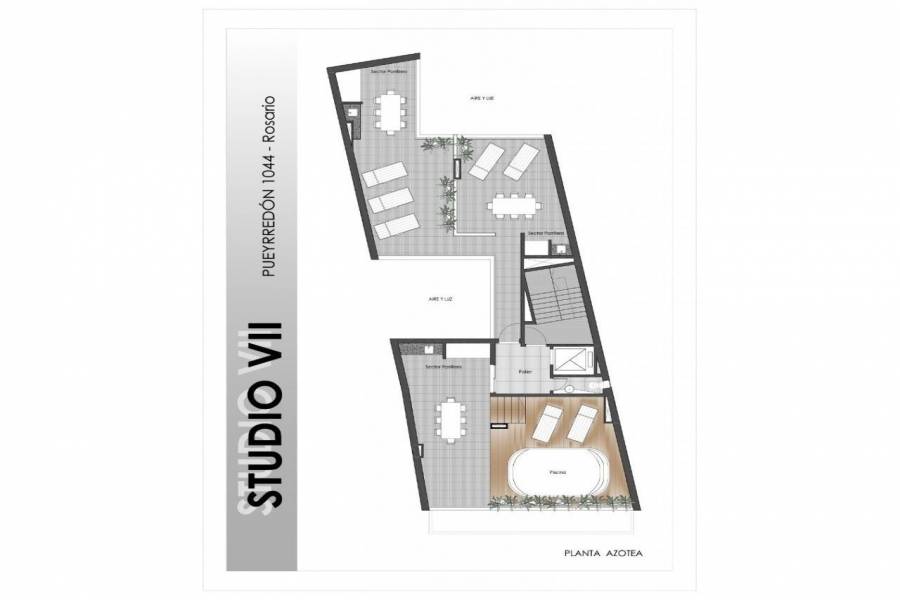 Rosario,Santa Fe,1 Dormitorio Habitaciones,1 BañoBaños,Departamentos,Studio VII,Pueyrredon,2,1562
