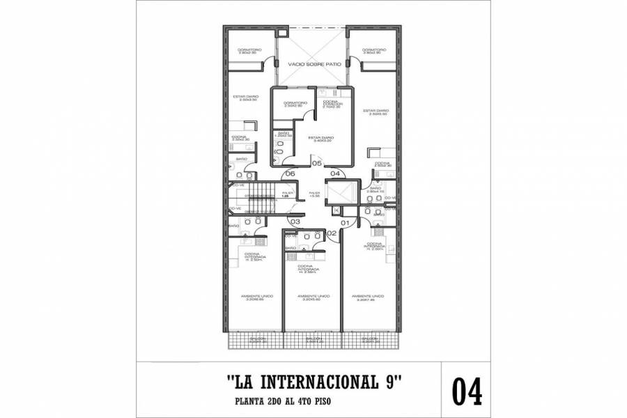 Rosario,Santa Fe,1 Dormitorio Habitaciones,1 BañoBaños,Departamentos,La Internacional 9,Jujuy,3,1563