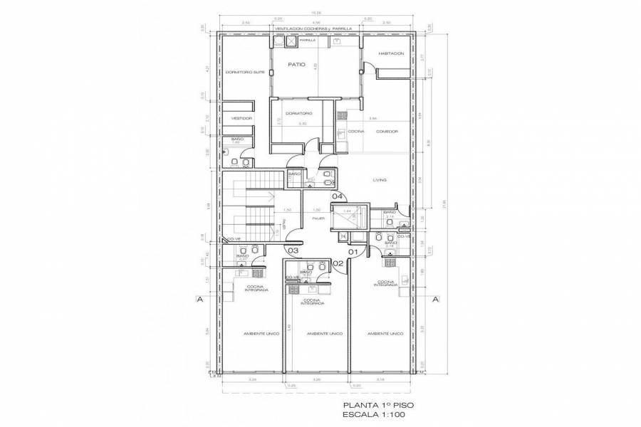 Rosario,Santa Fe,1 Dormitorio Habitaciones,1 BañoBaños,Departamentos,La Internacional 9,Jujuy,3,1563