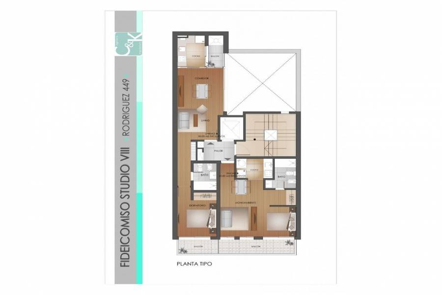 Rosario,Santa Fe,1 Dormitorio Habitaciones,1 BañoBaños,Departamentos,Studio VIII,Rodriguez,1,1581