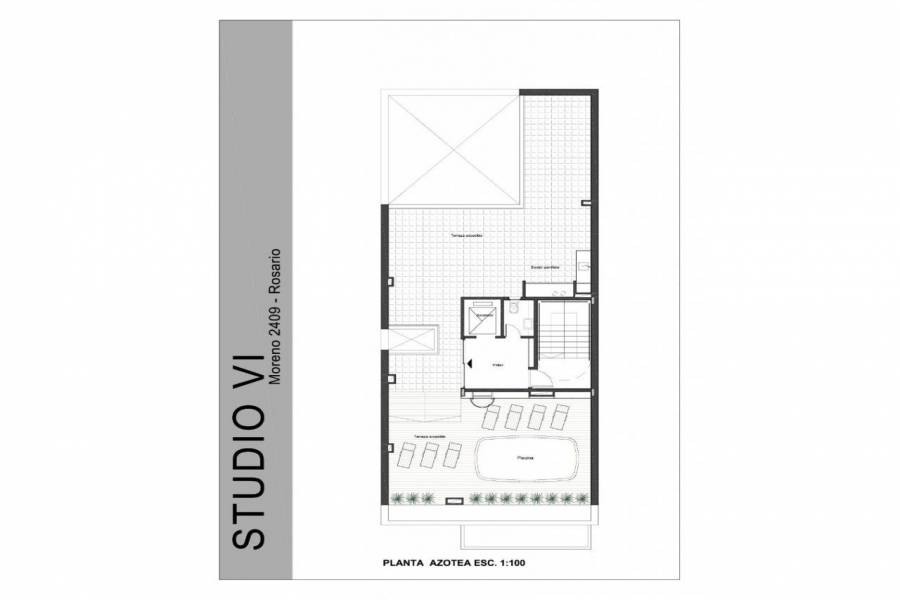Rosario,Santa Fe,1 Dormitorio Habitaciones,1 BañoBaños,Departamentos,Studio VI,Moreno,1,1587