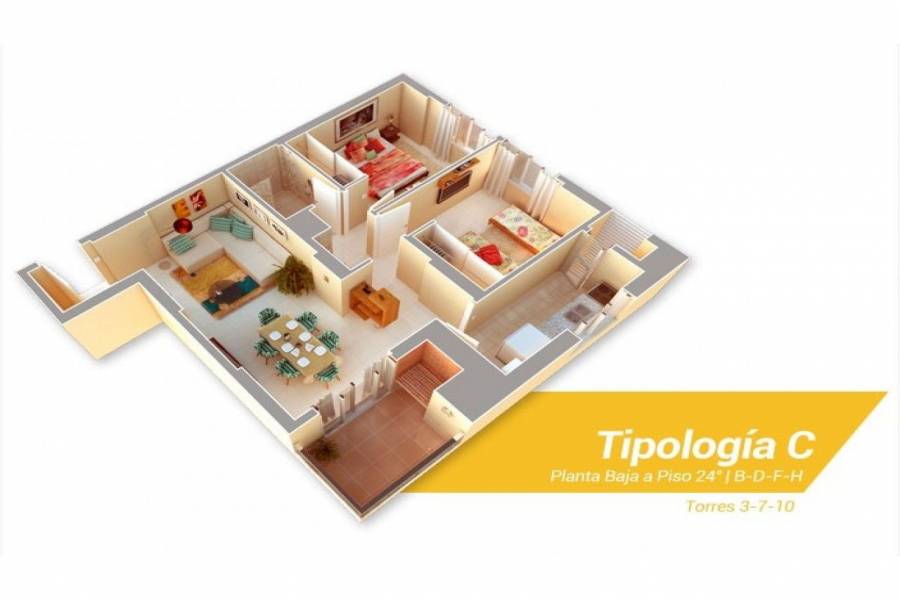 Cordoba,Córdoba,1 Dormitorio Habitaciones,1 BañoBaños,Departamentos,Ciudad Gama,Av. Colon,1630