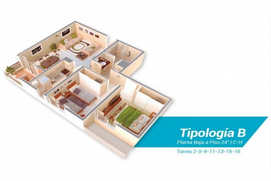 Cordoba,Córdoba,1 Dormitorio Habitaciones,1 BañoBaños,Departamentos,Ciudad Gama,Av. Colon,1630